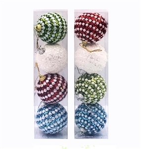 6 cm wide and colorful bubble hanging ball with horizontal bead chain 4 to 1 box only - OBL770905