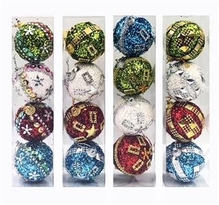 Colourful jing 4 hanging ball and bead piece only 1 box of 6 cm wide - OBL770906