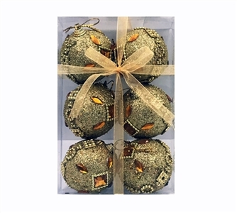 6 cm wide gold bubble ball with Kim slice only 1 box - OBL770918