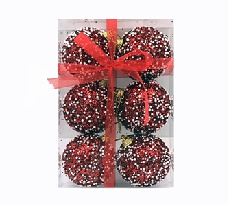 Bright red bubble ball 6 cm width to 1 box - OBL770924