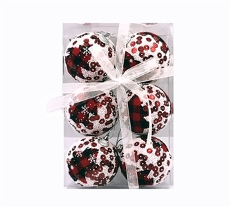 Pale red bubble ball 6 cm width to 1 box - OBL770926