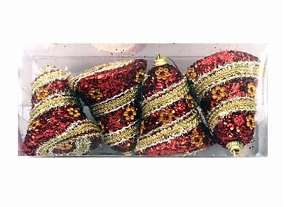 4 only 1 box of foam red bell ribbon 6.4 CM wide - OBL770927