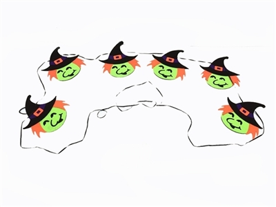 Non-woven 6 tablets 1 bag of witch flag - OBL770938