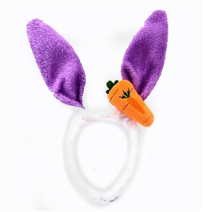 Plush red rabbit ears and carrots - OBL770950