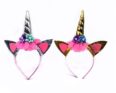 Beautiful cloth unicorns and two flowers - OBL770979