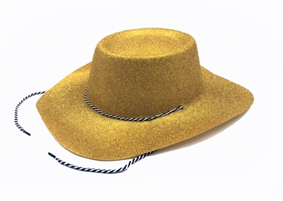 Gold big cowboy hat 12 only 1 bag - OBL770990