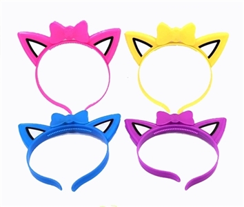 Charged flash plastic cat ears headdress - OBL770993