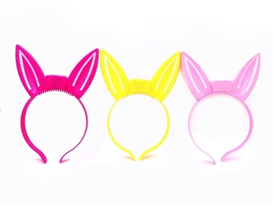 Charged flash plastic bunny ears headdress - OBL770994