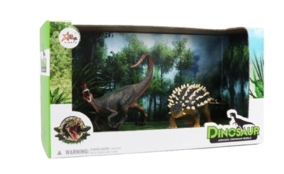 双冠龙（嘴巴可张合）+美甲龙 - OBL771086