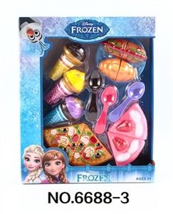Ice princess beautiful pizza, ice cream could be cut bread cake - OBL771385