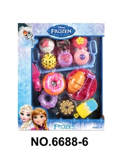 Beautiful snow and ice cake could be cut bread doughnuts - OBL771388