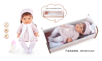 12寸娃娃公仔喝水尿尿带4声IC（紧身羊毛女娃） - OBL771825