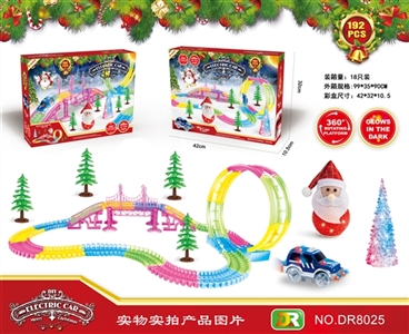 圣诞主题带灯夜光轨道车 - OBL772065