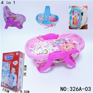 Shopping basket/cradle doll - OBL772329