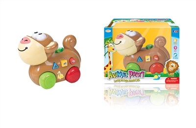 Music pull monkey cartoon animals - OBL772418