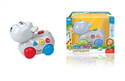 Music stay cartoon animals hippo - OBL772422