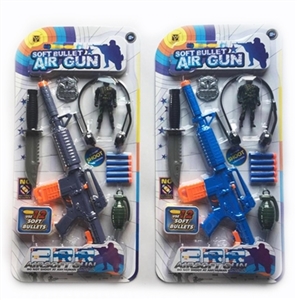 Hard plastic pump up three with soft bullet gun - OBL772491