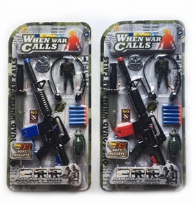 Hard plastic pump up three with soft bullet gun - OBL772492