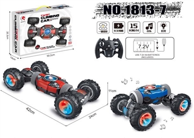 1:12六通特技扭变变形攀爬车 带灯光音乐 - OBL772572