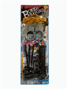 Solid color needle gun handcuffs with patch - OBL772649