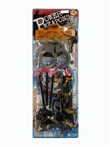 Camouflage late-september handcuffs gun with patch - OBL772650