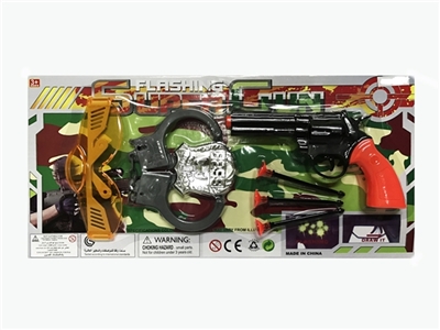 The revolver with handcuffs black glasses - OBL772662