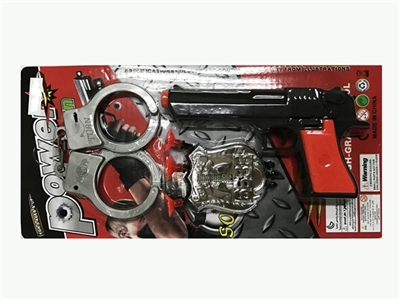 Black May 4th pistol with handcuffs badge - OBL772665