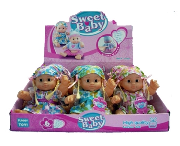 9 inches six sound posture doll (12 / box) - OBL772682