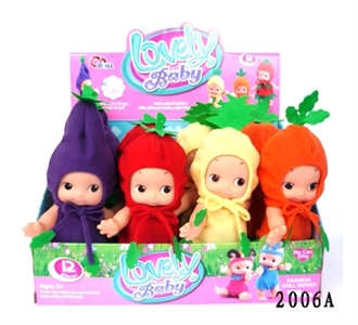 9 inches music doll (4 color mixed 12 / box) - OBL772691