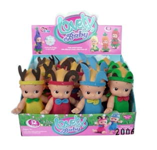 9 inches music doll (4 color mixed 12 / box) - OBL772692