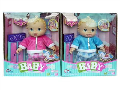 Electric music swing walking doll (2 color mixed bag not electric) - OBL772711