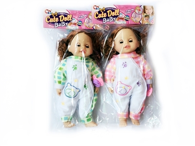 14 inch cotton body 12 acoustic music doll (2 color, orange) - OBL772762