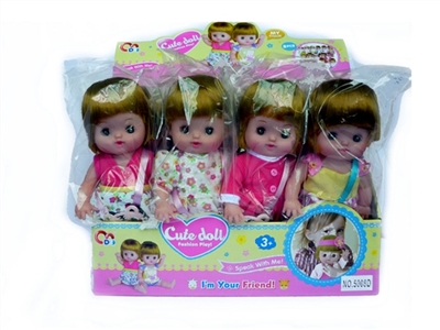 13 inch standing music doll with backpacks (8 / box) - OBL772781