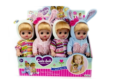 13 inch standing music doll (4 mixed 8 / box) - OBL772787