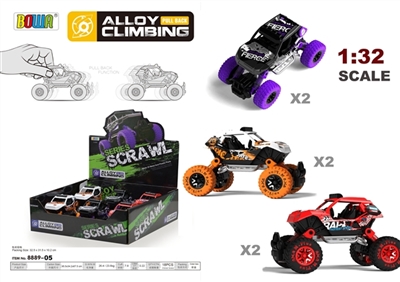 1:32 back to single paragraph 6 pack, alloy car racing/graffiti/animal motifs - OBL772795