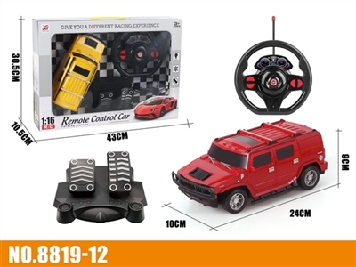 四通遥控  黑窗 悍马  1:16 重力感应 +脚踏 - OBL773754