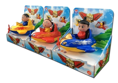 新款飞船6款混装（ABS材料主体+搪塑卡通人物头+回力功能）1PCS/盒 - OBL773944