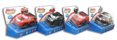 跑车系列 小车底回力积木车  4款混装（原包ABS材料+回力功能）1PCS/盒 - OBL773958