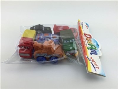 Cars six conventional (soft rubber lining design plastic wheel sliding function) 6 PCS/bag - OBL773970