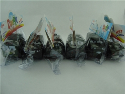 Military series car six conventional (soft rubber lining plastic slide wheel function) 1 PCS/bag - OBL773996