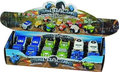 Cartoon mountain bike/car series six conventional (soft rubber lining plastic slide wheel function) - OBL774007