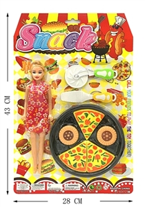 Barbie with pizza - OBL774403