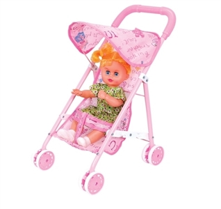 Iron cart with 34 cm braid girl - OBL774557
