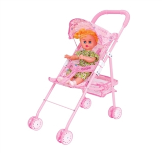 Iron cart with 34 cm braid girl - OBL774561