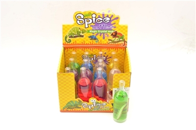 12 bottles crystal mud bottle with animals - OBL775063