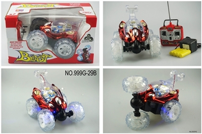 Four way remote control music tipper white wheel (battery usb) - OBL775154