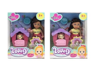 4.5 -inch doll dog house pets - OBL804999