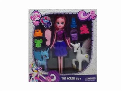 The horse Eva with a pony - OBL805297