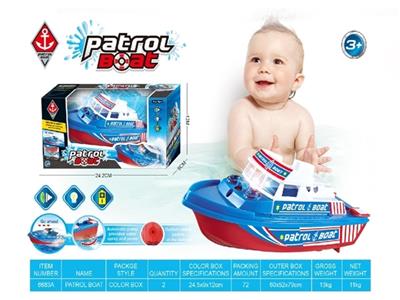 Electric music light patrol boats - OBL805349