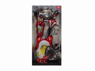 Electroplating and spray red sword in hand 2 armor - OBL805362
